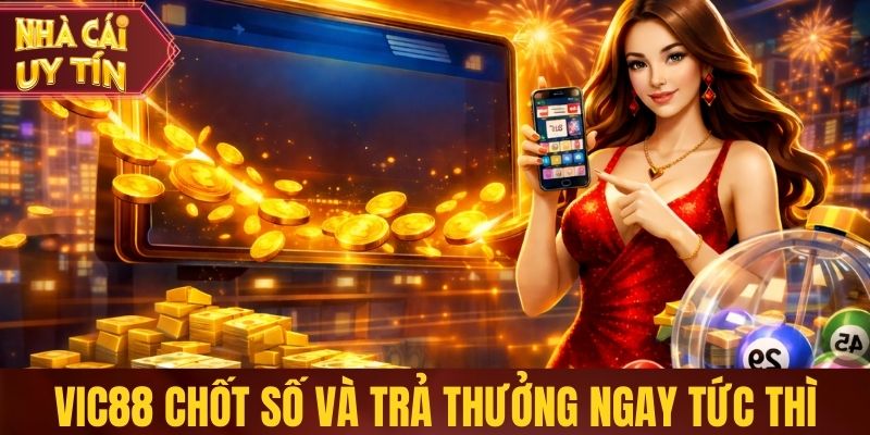 Vic88 chốt số và trả thưởng ngay tức thì